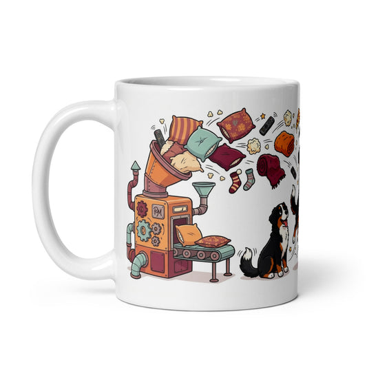 White Glossy Mug 11oz Handle On Left