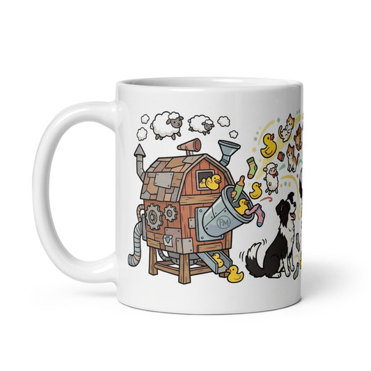 White Glossy Mug 11oz Handle On Left