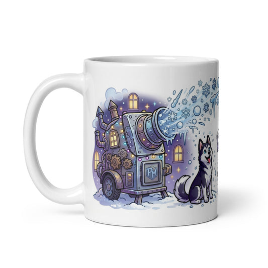 White Glossy Mug 11oz Handle On Left