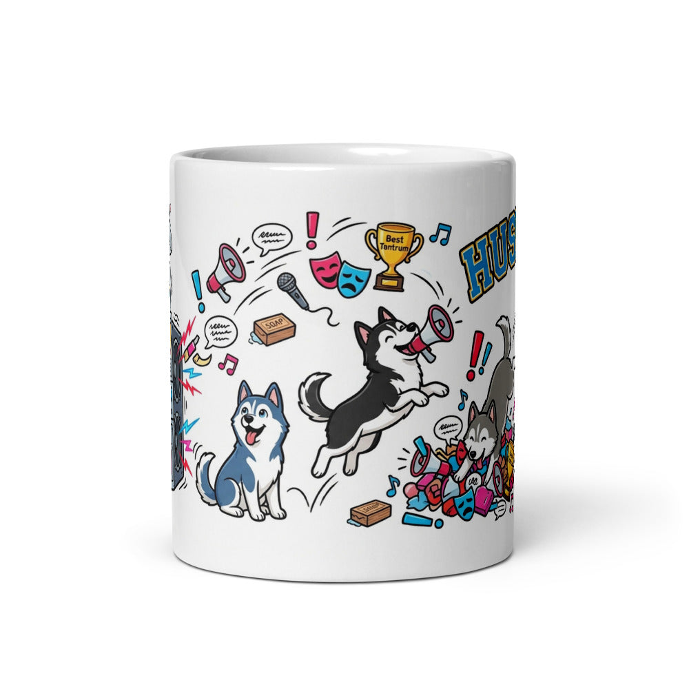 White Glossy Mug 11oz Front View