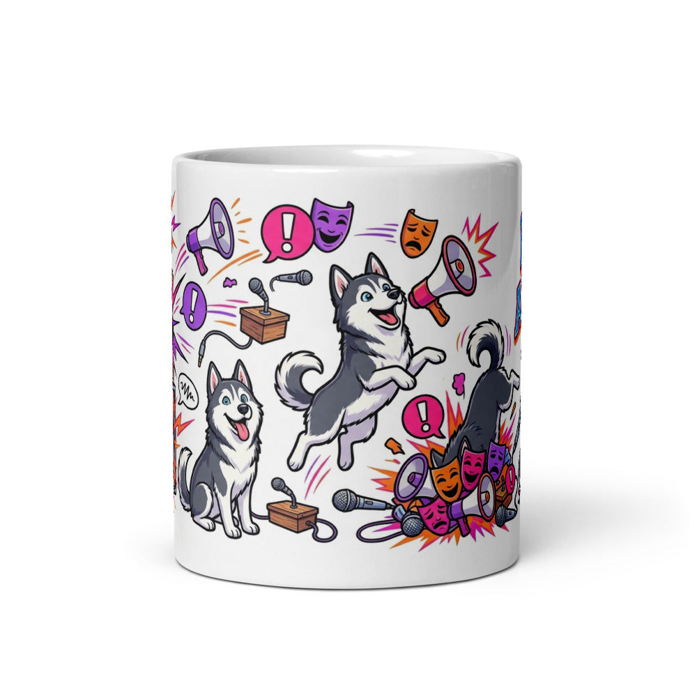 White Glossy Mug 11oz Front View