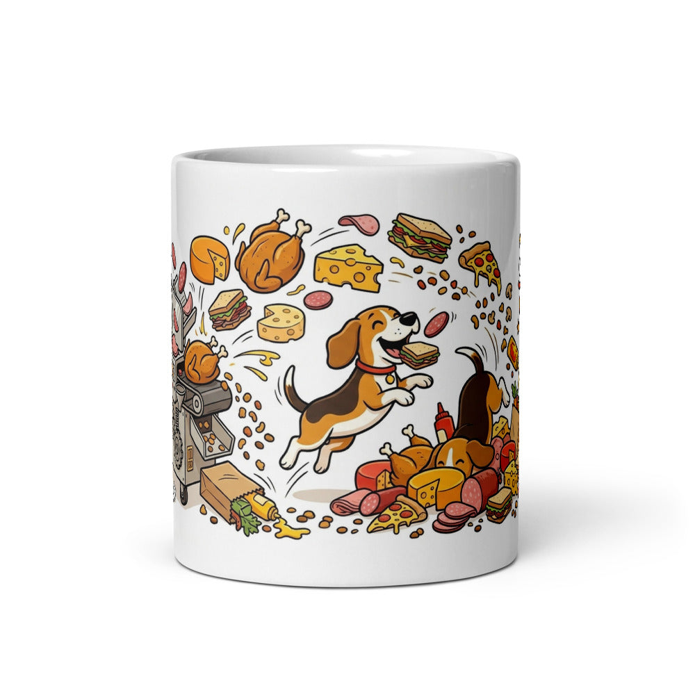 White Glossy Mug 11oz Front View
