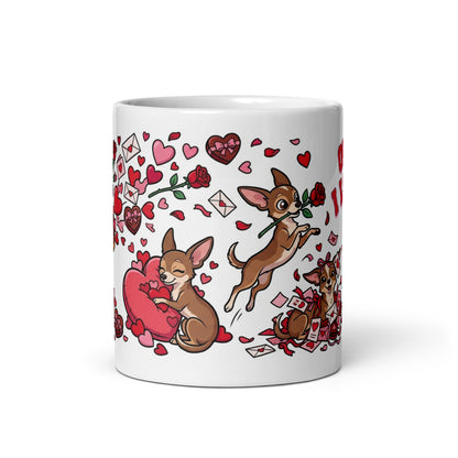 White Glossy Mug 11oz Front View