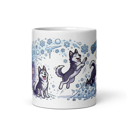 White Glossy Mug 11oz Front View