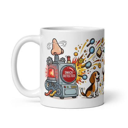 White Glossy Mug 11oz Handle On Left