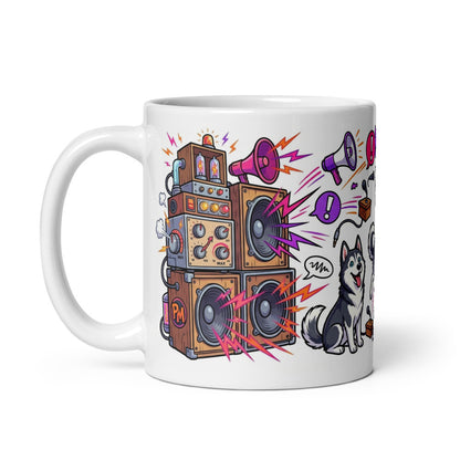 White Glossy Mug 11oz Handle On Left