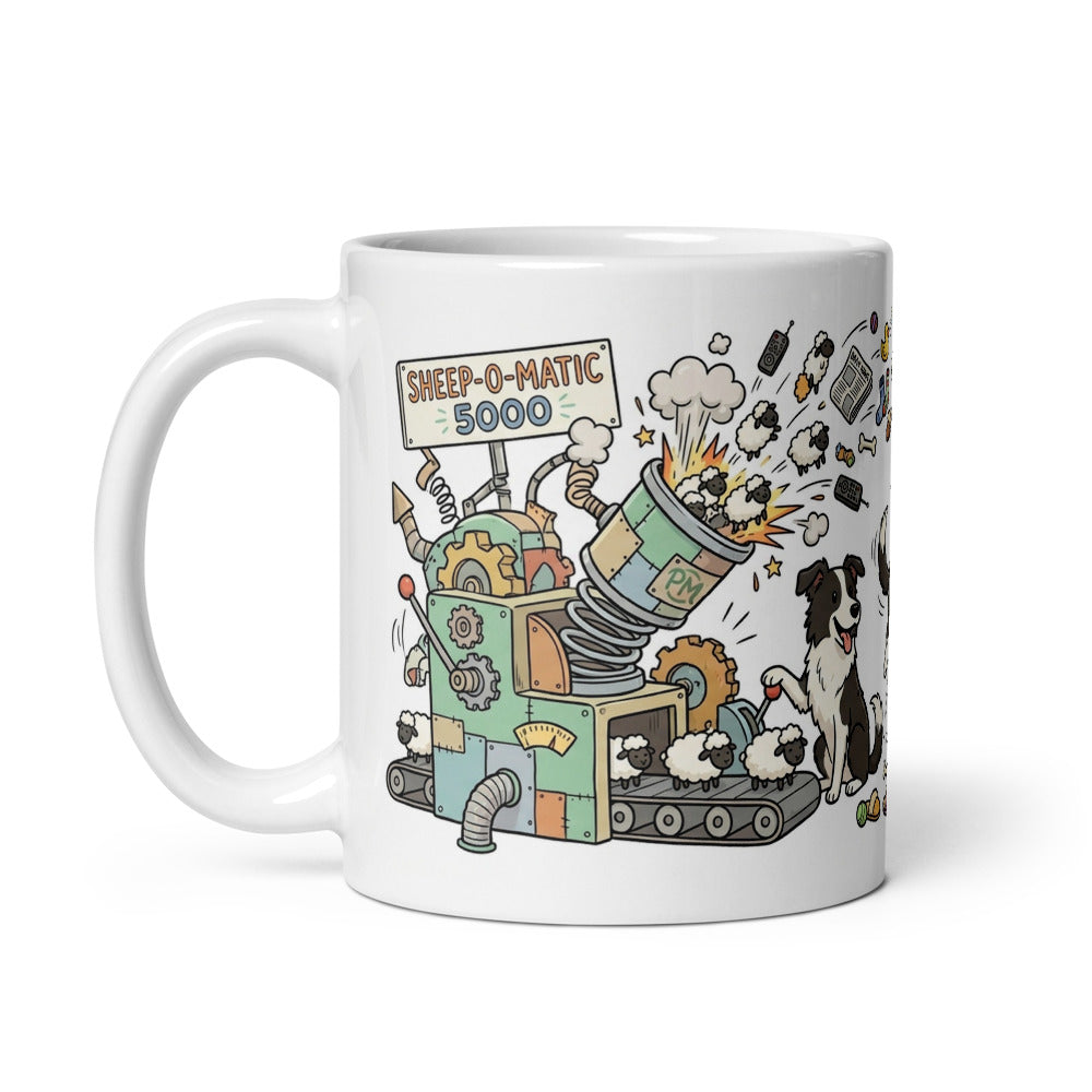 White Glossy Mug 11oz Handle On Left