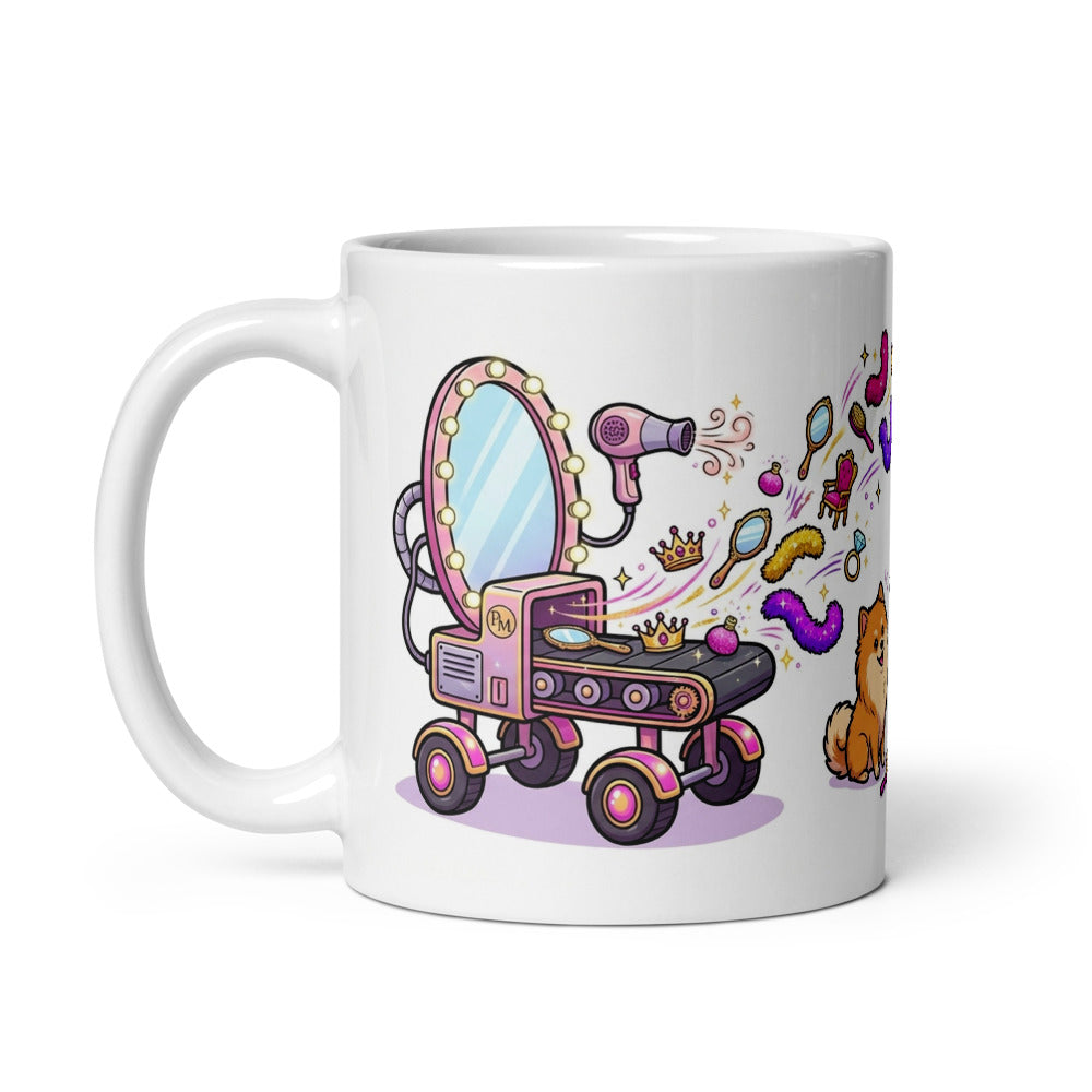White Glossy Mug 11oz Handle On Left