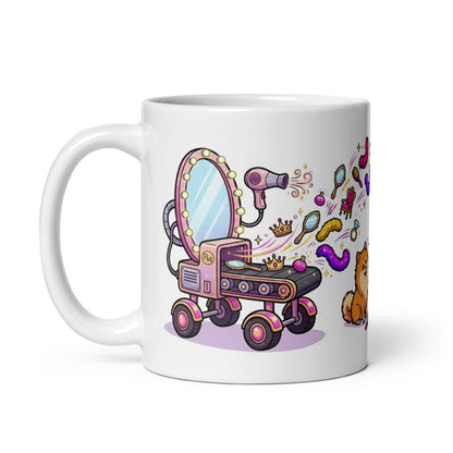 White Glossy Mug 11oz Handle On Left