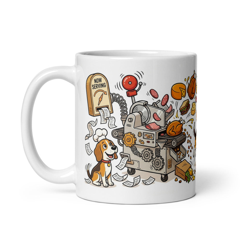 White Glossy Mug 11oz Handle On Left