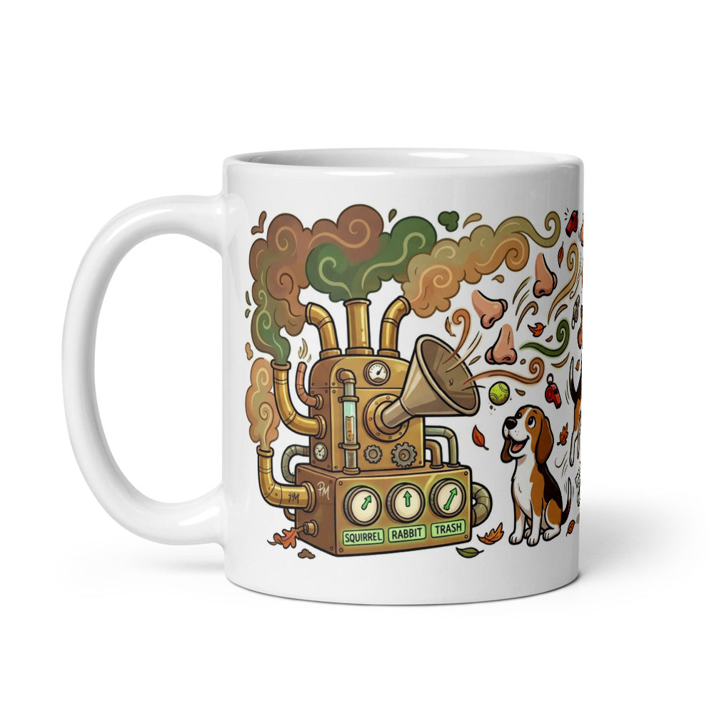 White Glossy Mug 11oz Handle On Left
