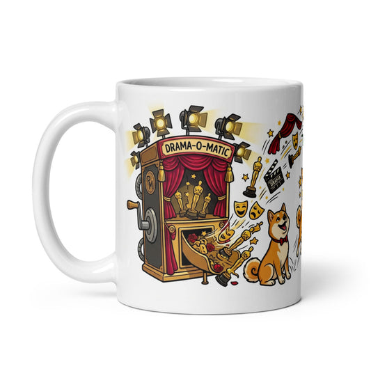 White Glossy Mug 11oz Handle On Left