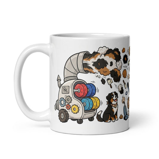 White Glossy Mug 11oz Handle On Left