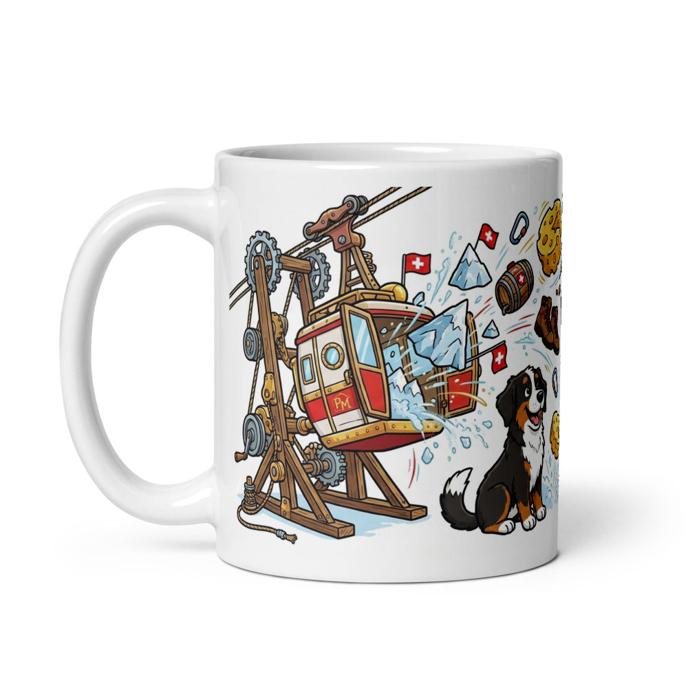 White Glossy Mug 11oz Handle On Left