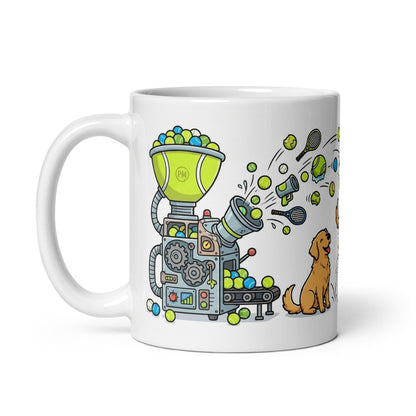 White Glossy Mug 11oz Handle On Left