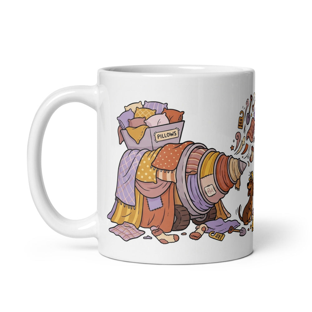 White Glossy Mug 11oz Handle On Left