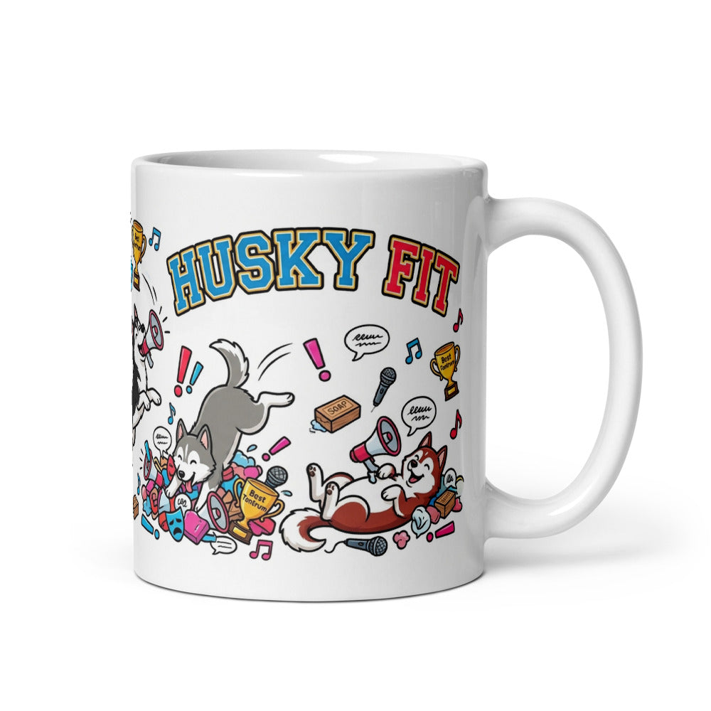 White Glossy Mug 11oz Handle On Right