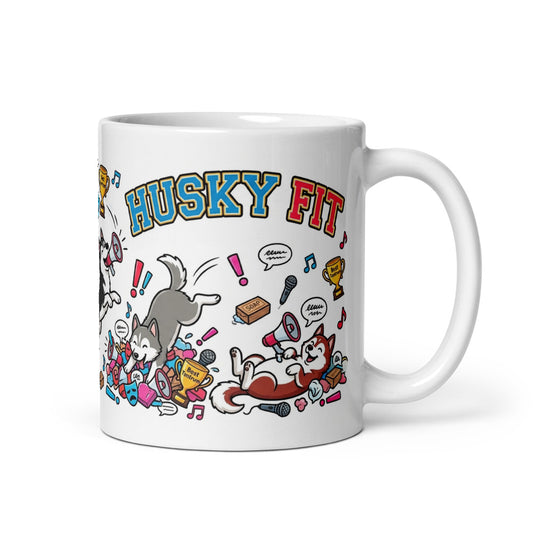 White Glossy Mug 11oz Handle On Right
