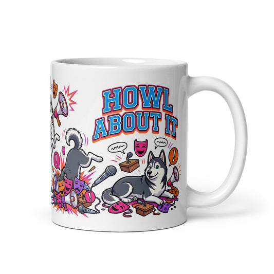 White Glossy Mug 11oz Handle On Right