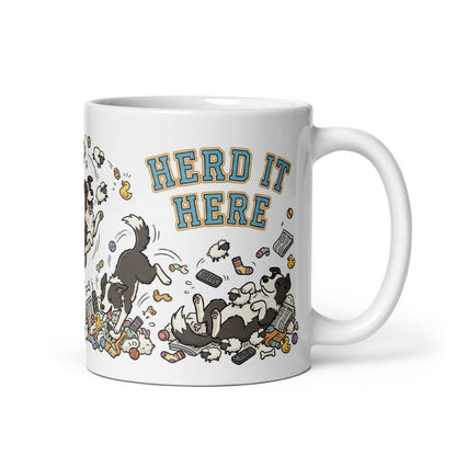 White Glossy Mug 11oz Handle On Right