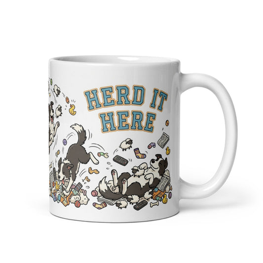 White Glossy Mug 11oz Handle On Right