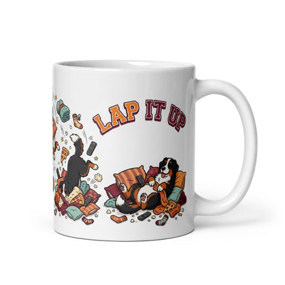 White Glossy Mug 11oz Handle On Right