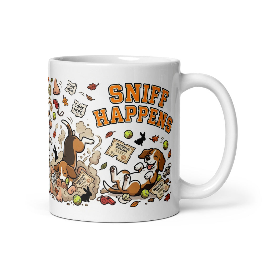 White Glossy Mug 11oz Handle On Right