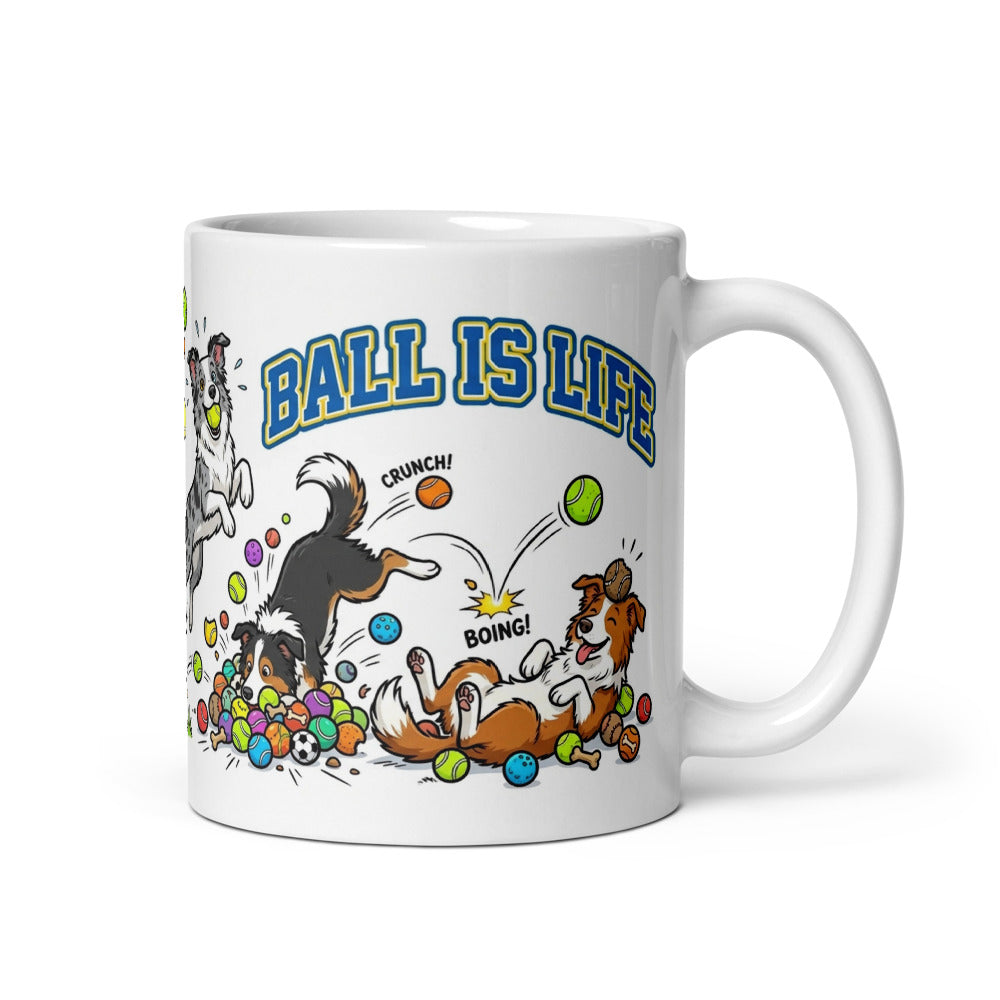 White Glossy Mug 11oz Handle On Right