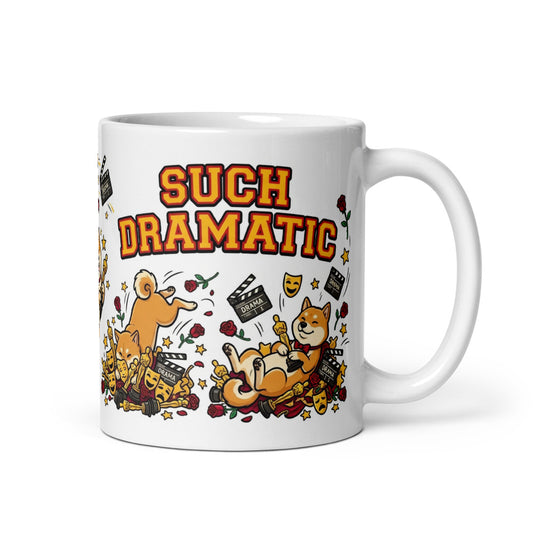 White Glossy Mug 11oz Handle On Right