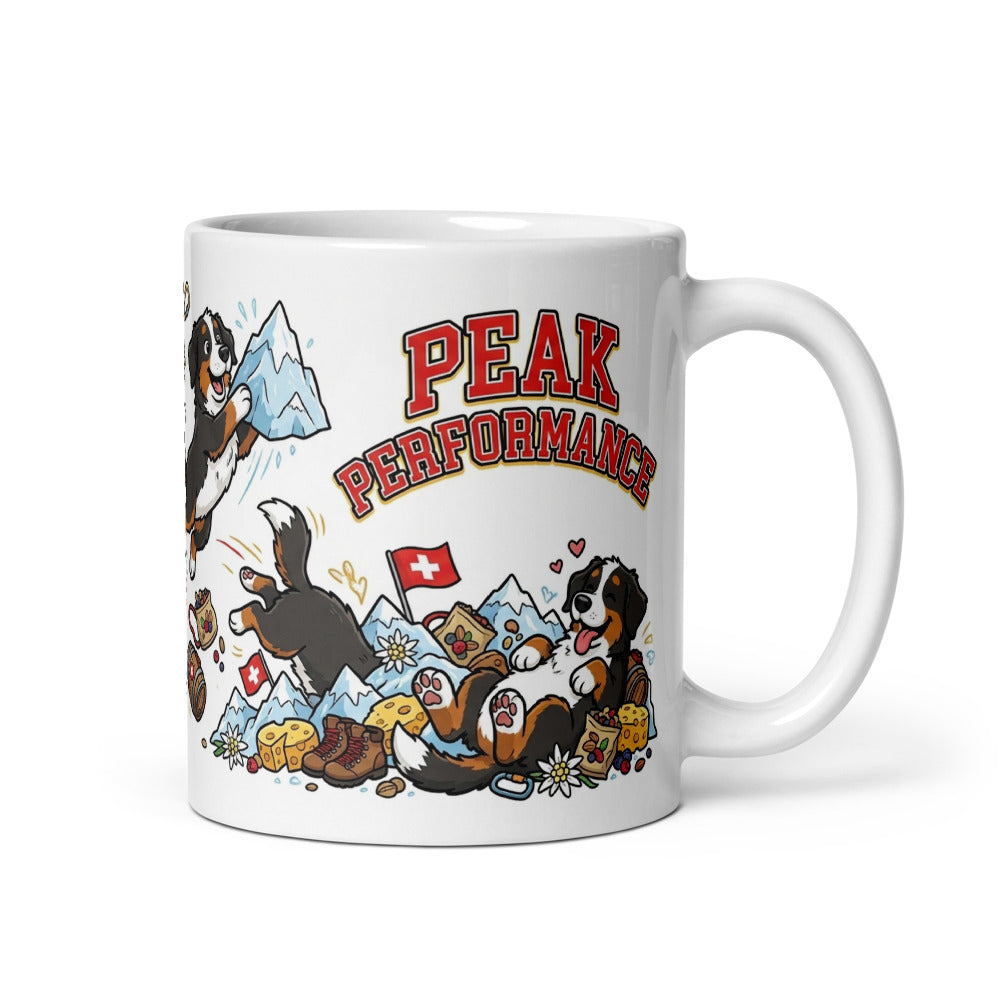 White Glossy Mug 11oz Handle On Right