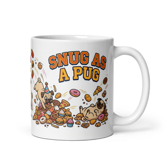 White Glossy Mug 11oz Handle On Right