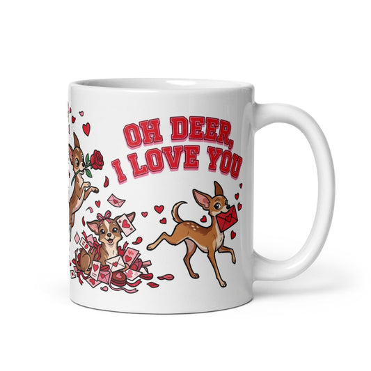 White Glossy Mug 11oz Handle On Right