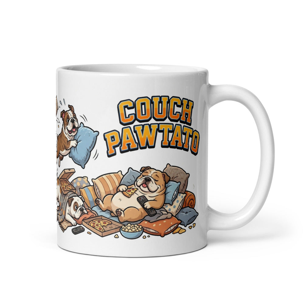 White Glossy Mug 11oz Handle On Right