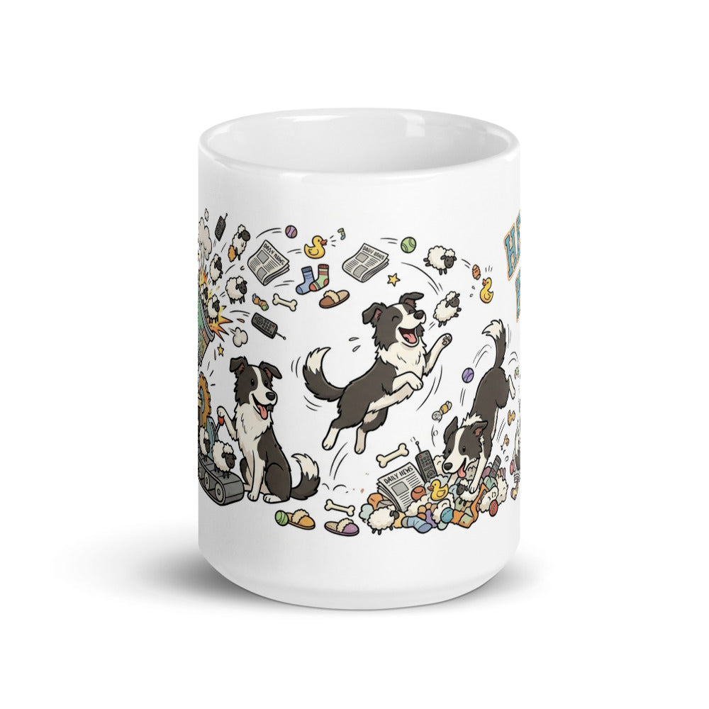White Glossy Mug 15oz Front View