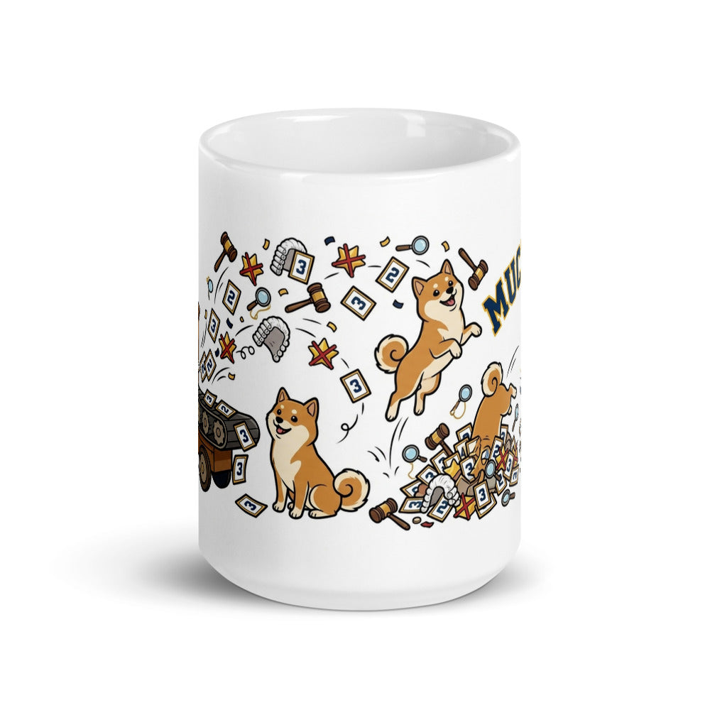 White Glossy Mug 15oz Front View