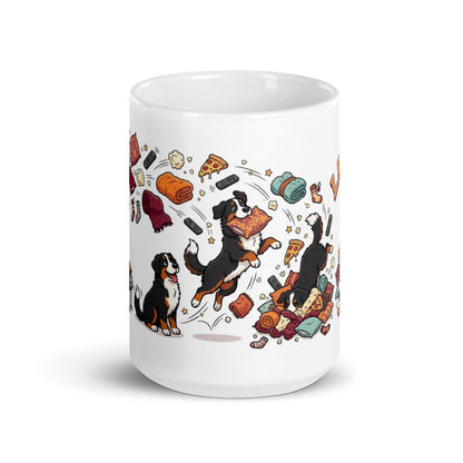 White Glossy Mug 15oz Front View