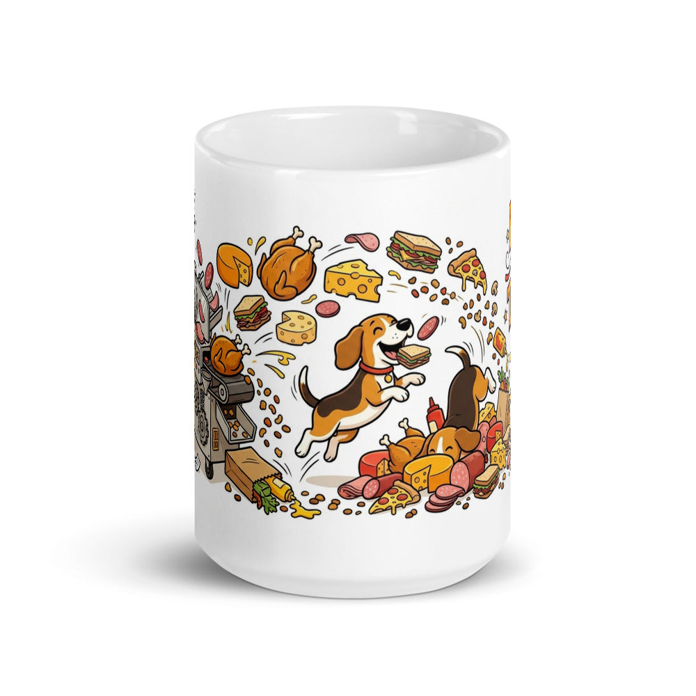 White Glossy Mug 15oz Front View