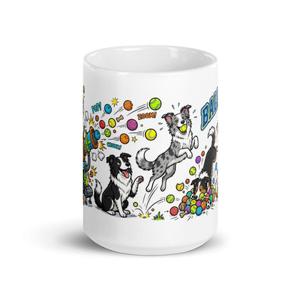 White Glossy Mug 15oz Front View