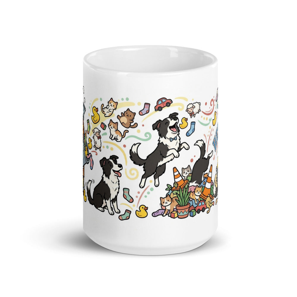 White Glossy Mug 15oz Front View