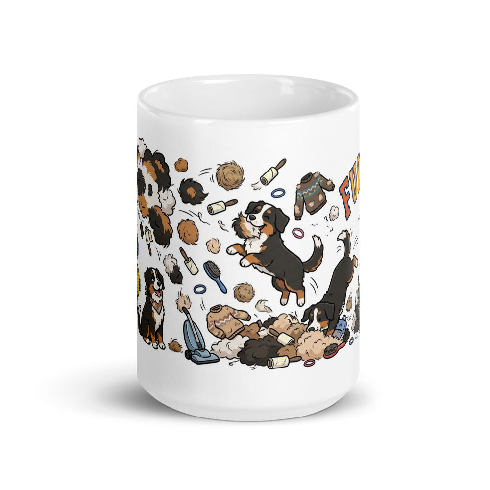White Glossy Mug 15oz Front View