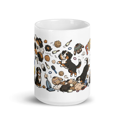 White Glossy Mug 15oz Front View