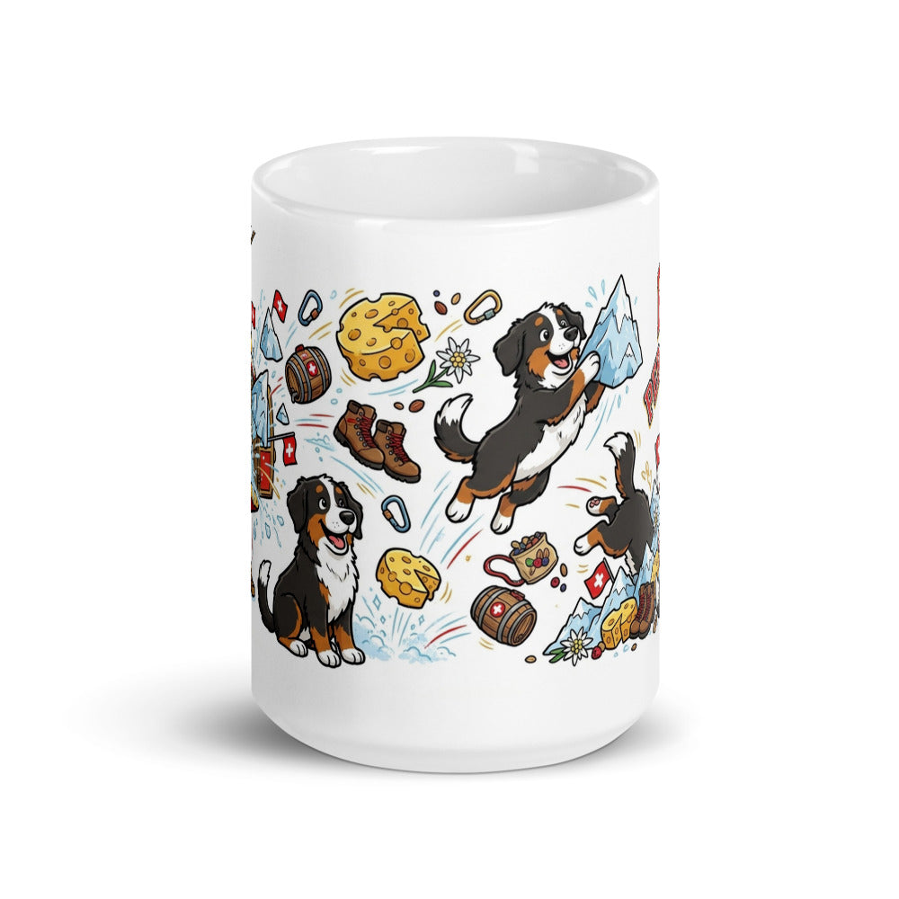 White Glossy Mug 15oz Front View