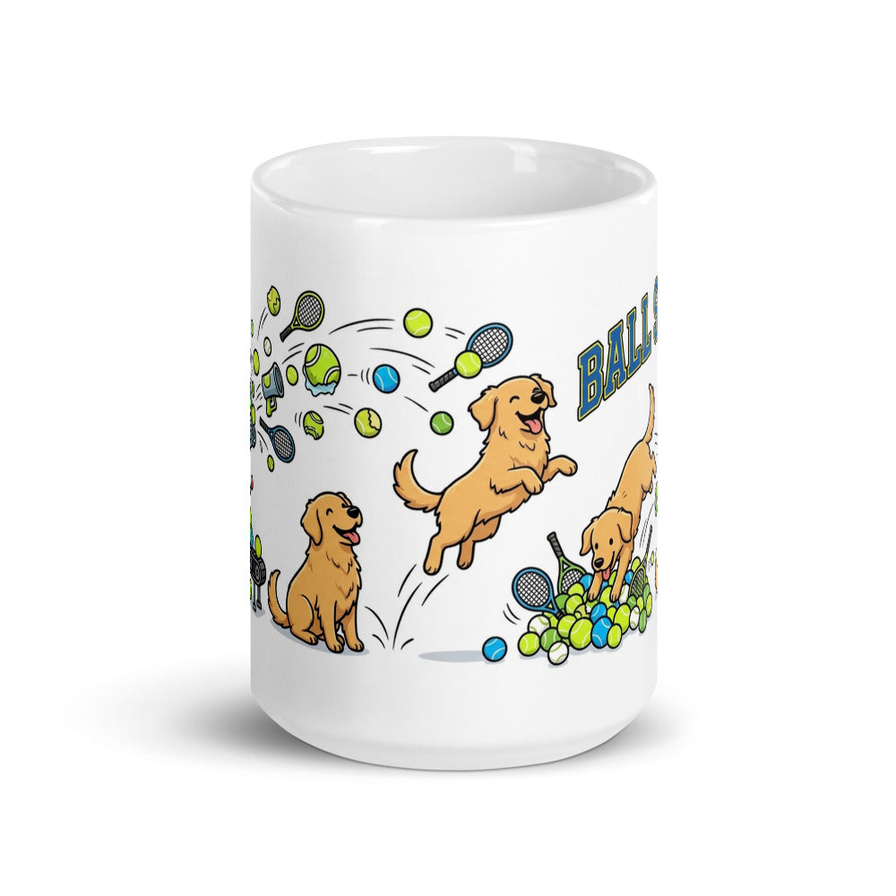 White Glossy Mug 15oz Front View