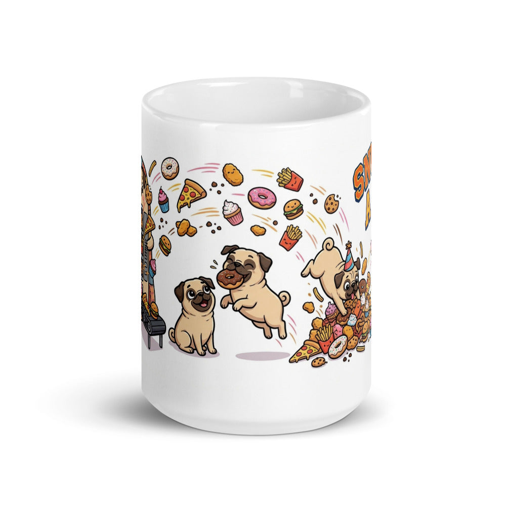 White Glossy Mug 15oz Front View