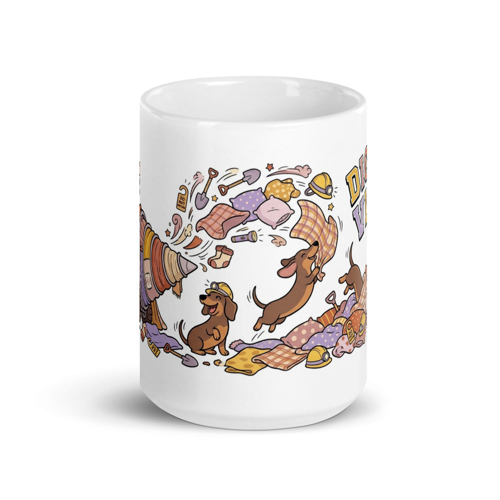 White Glossy Mug 15oz Front View
