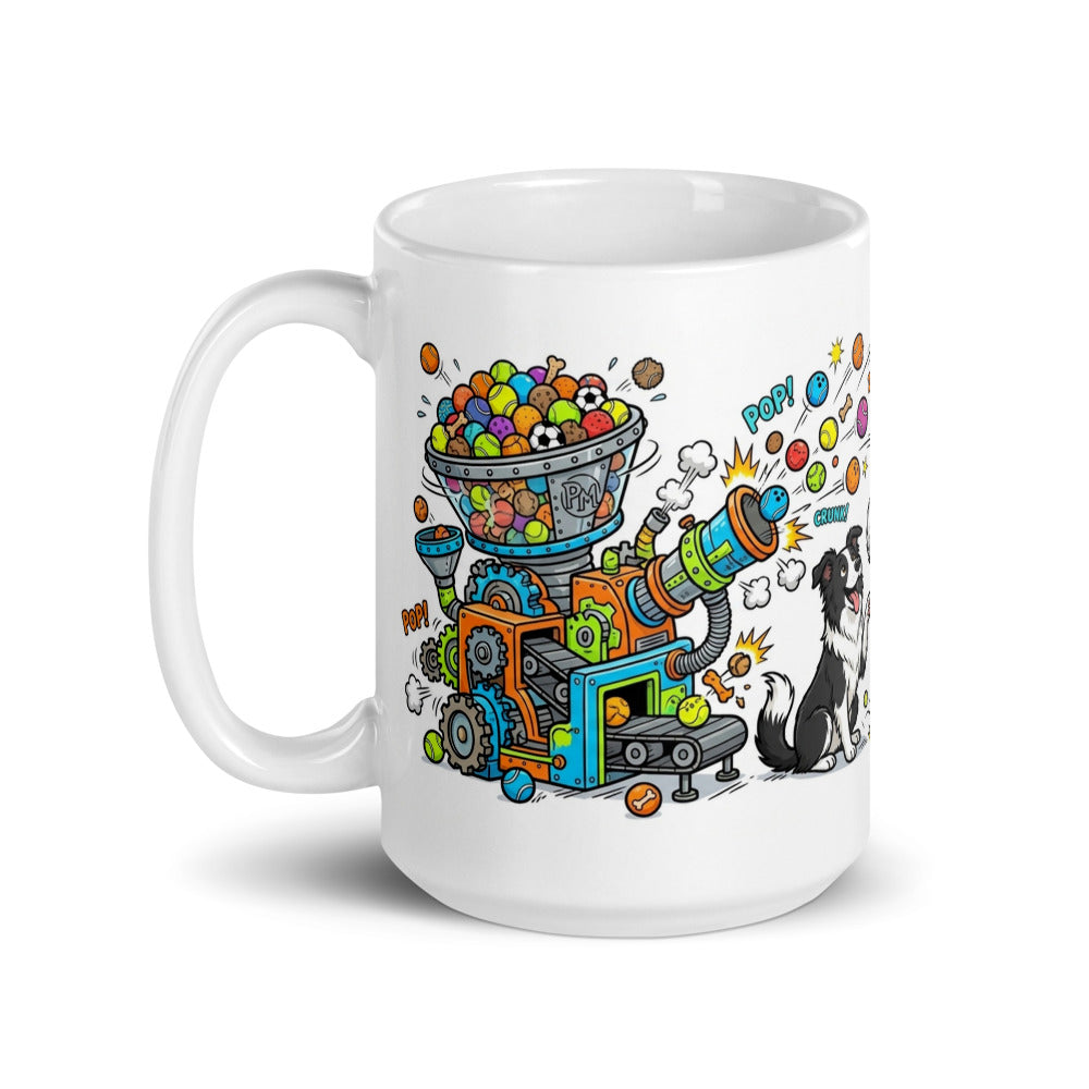 White Glossy Mug 15oz Handle On Left