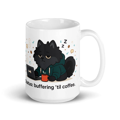 Pomeranian – Status: Buffering ’Til Coffee