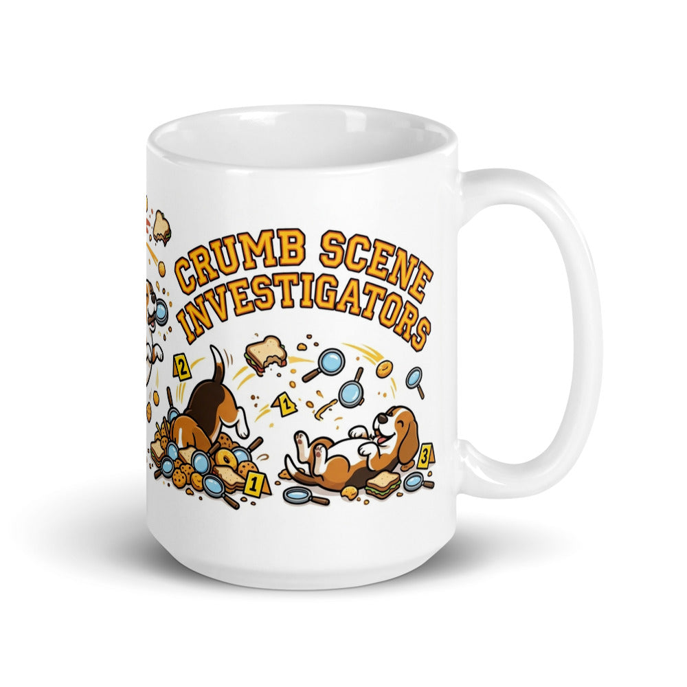 White Glossy Mug 15oz Handle On Right