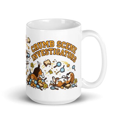 White Glossy Mug 15oz Handle On Right