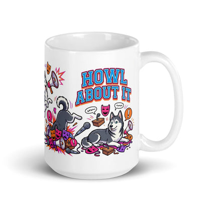White Glossy Mug 15oz Handle On Right